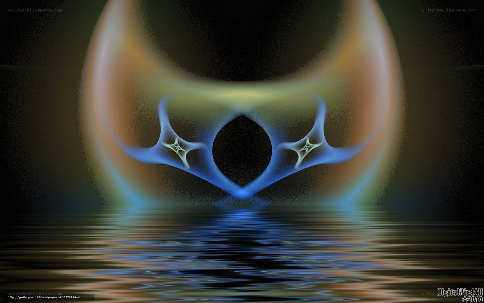 Fractal portal over water