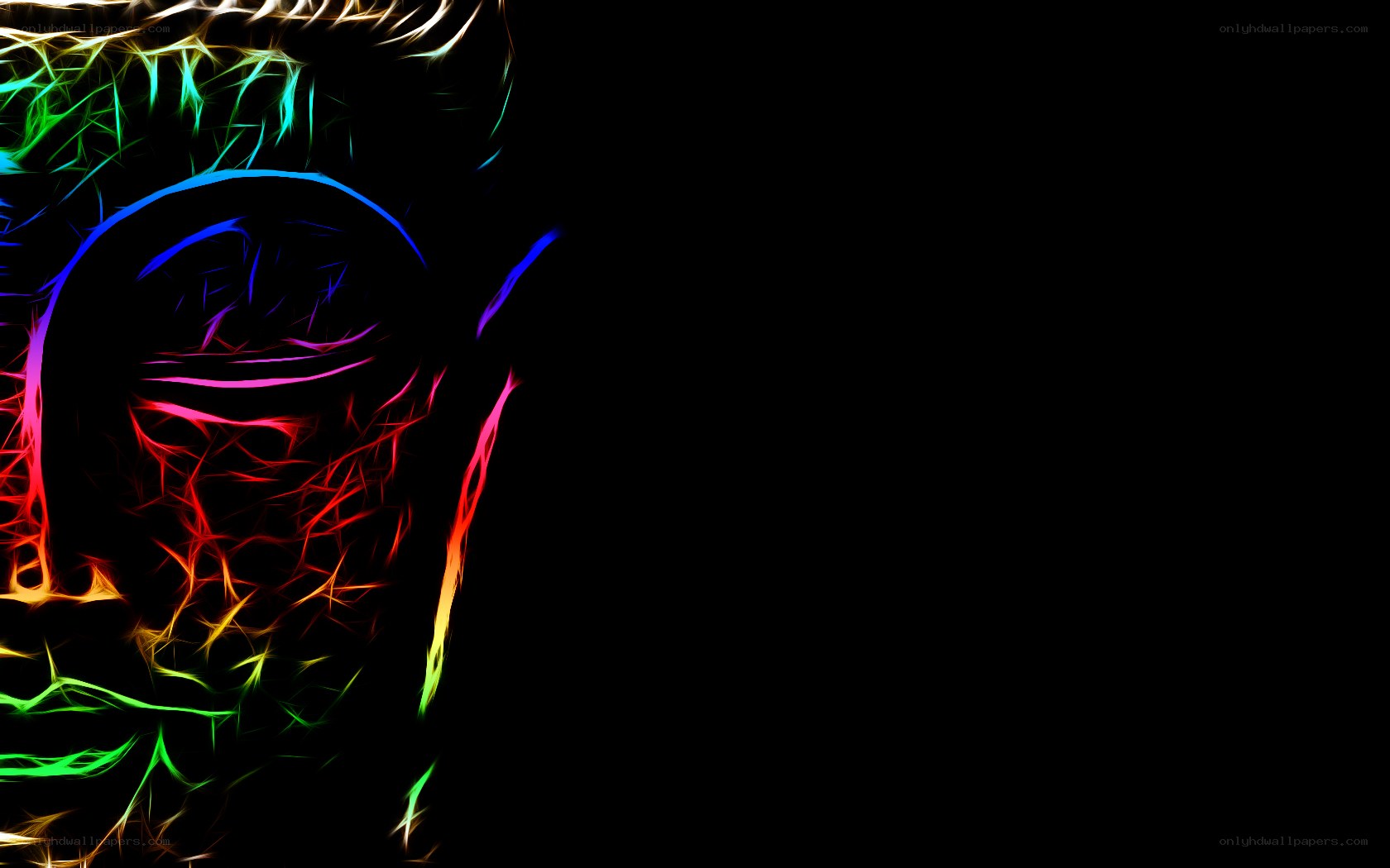 fractal portrait of a face