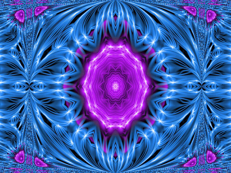 fractal purple and blue pattern