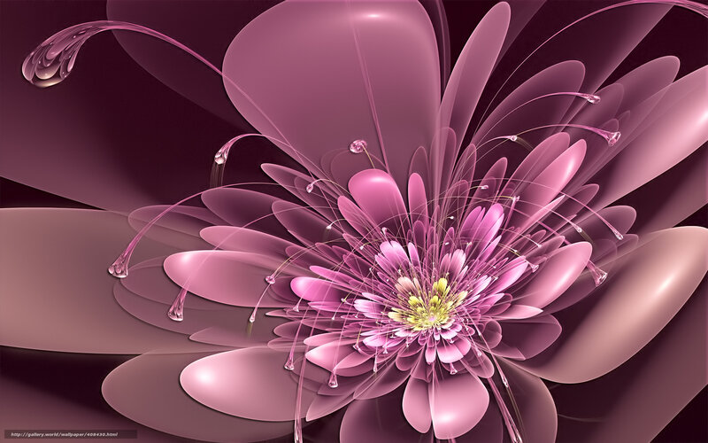 Fractal Purple Flower — Ethereal