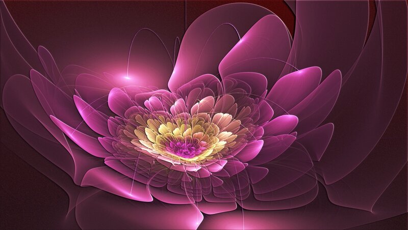 Fractal Purple Flower