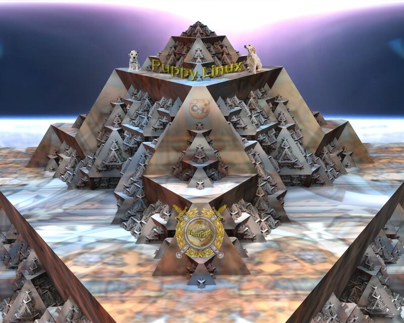 Fractal Pyramid with Puppies