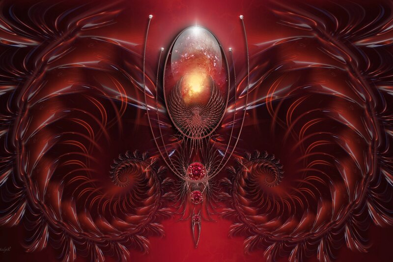 Fractal Red Wings