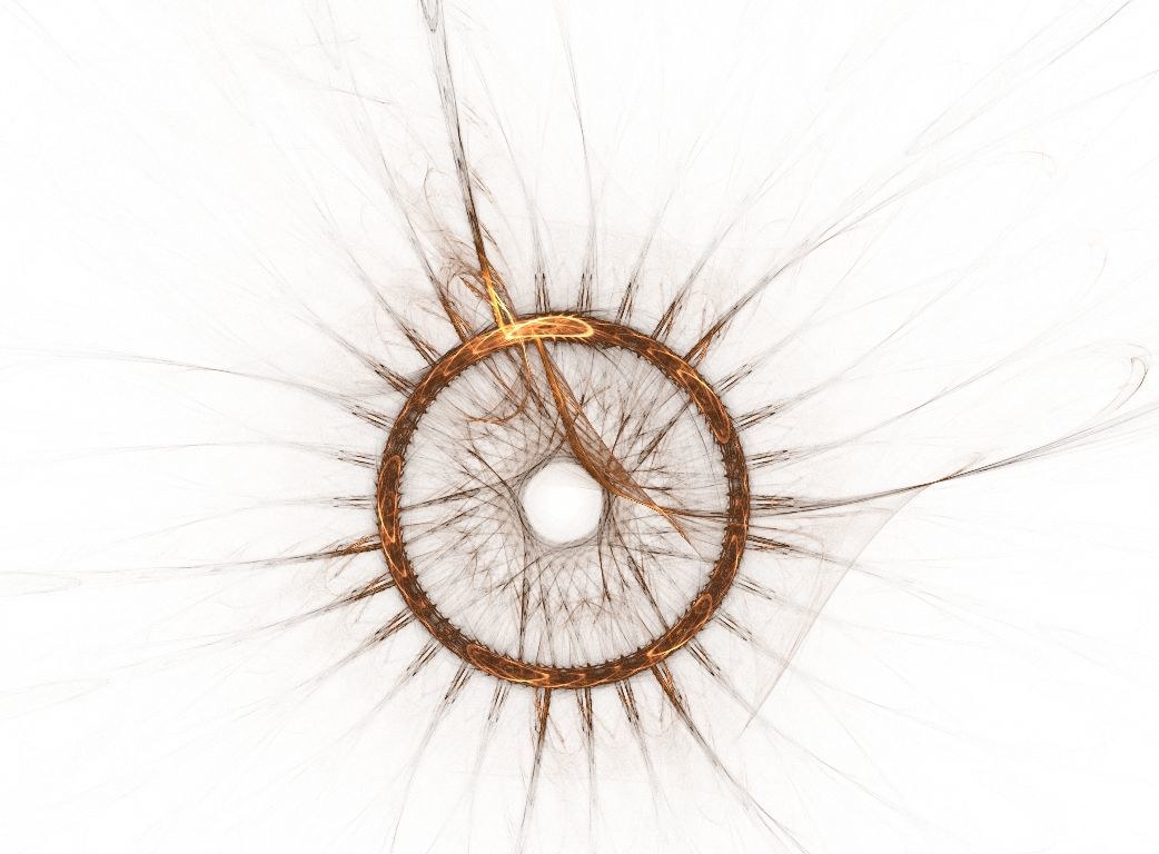 fractal ring with radiating tendrils