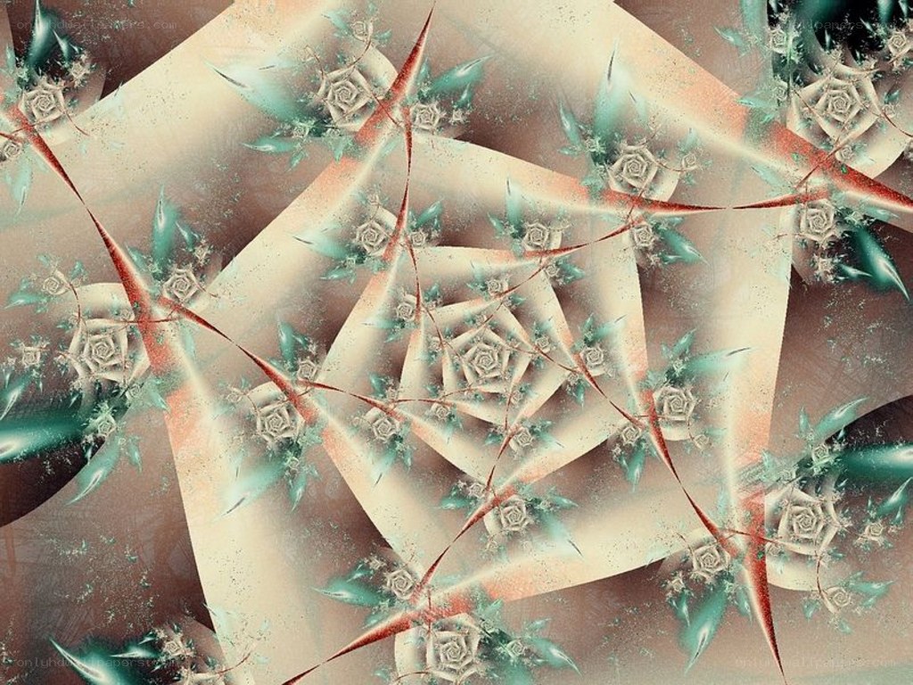 Fractal Rose Spiral