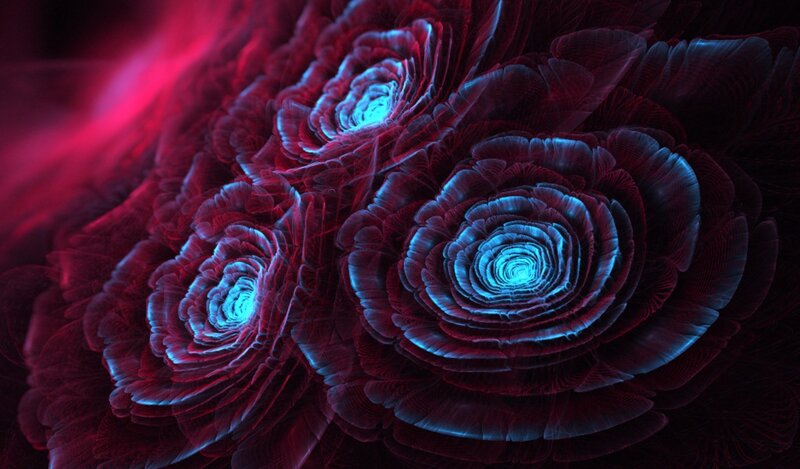 Fractal Roses — Red