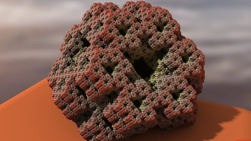 Fractal Sculpture — Red