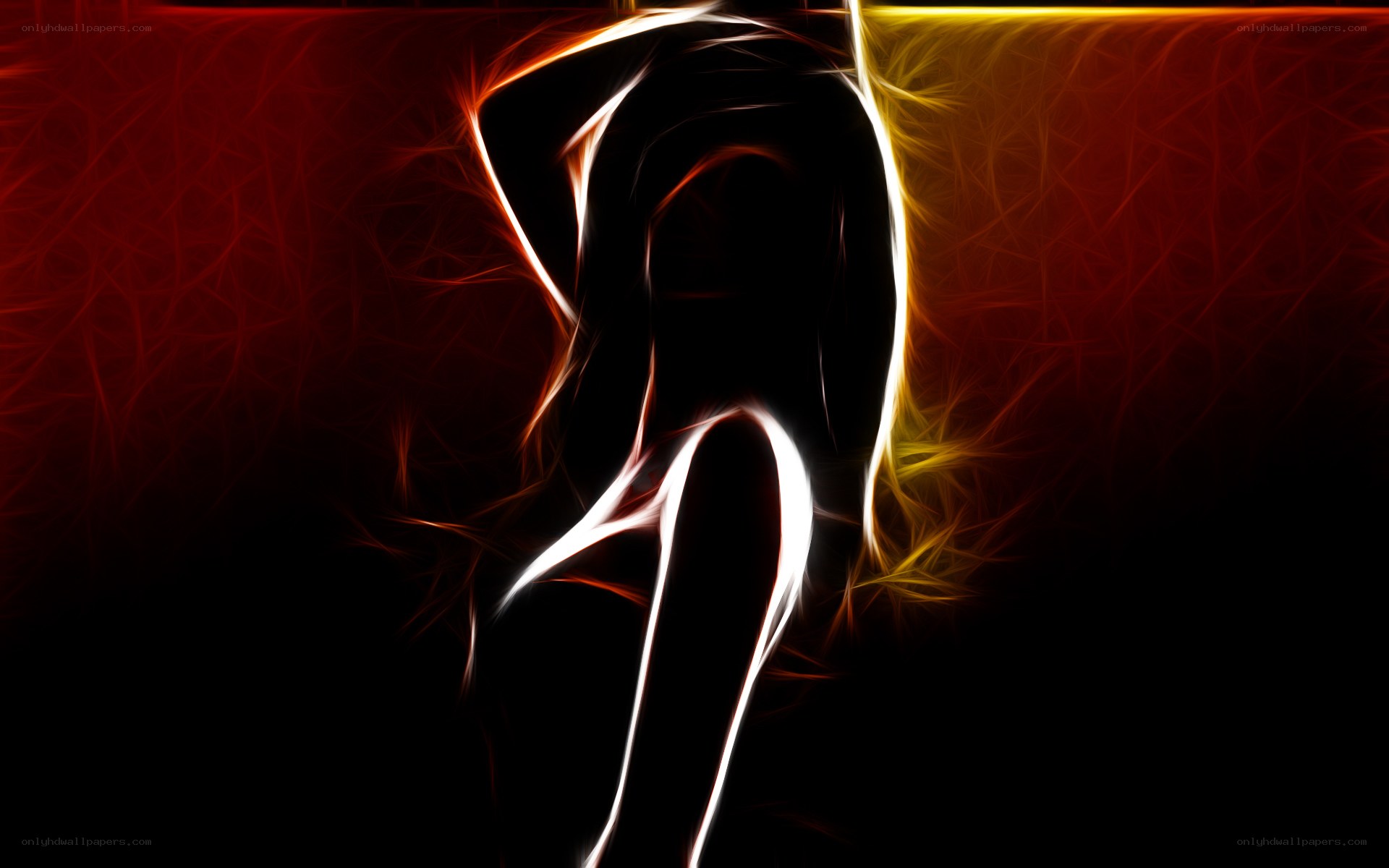 fractal silhouette art