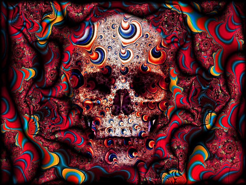 Fractal Skull Pattern