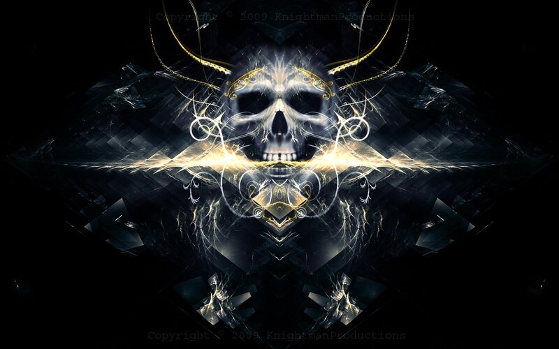 Fractal Skull with Horns