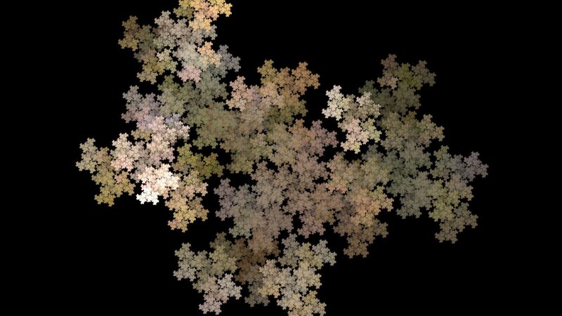 Fractal snowflake pattern