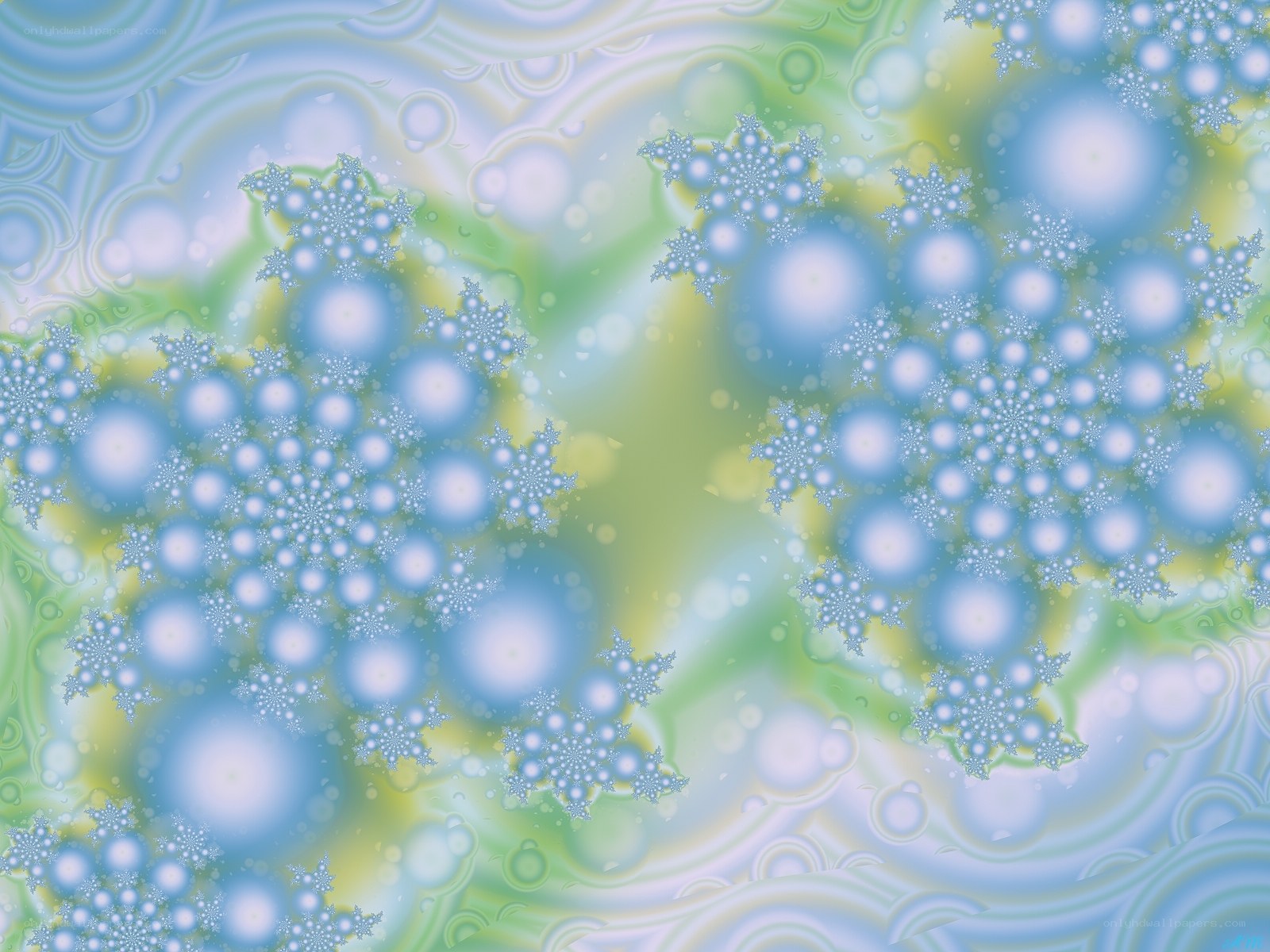 Fractal snowflake patterns
