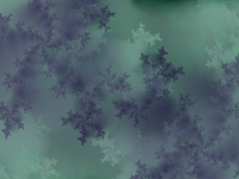 Fractal Snowflake Patterns — Purple
