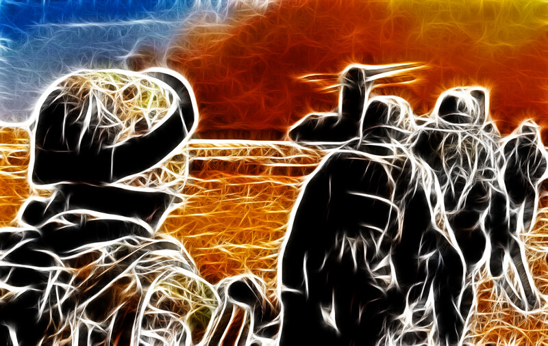 fractal soldiers in conflict