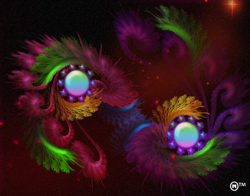 Fractal Space Flowers