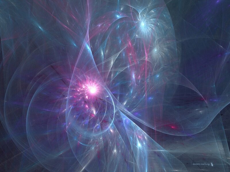 Fractal Space Nebula — Purple