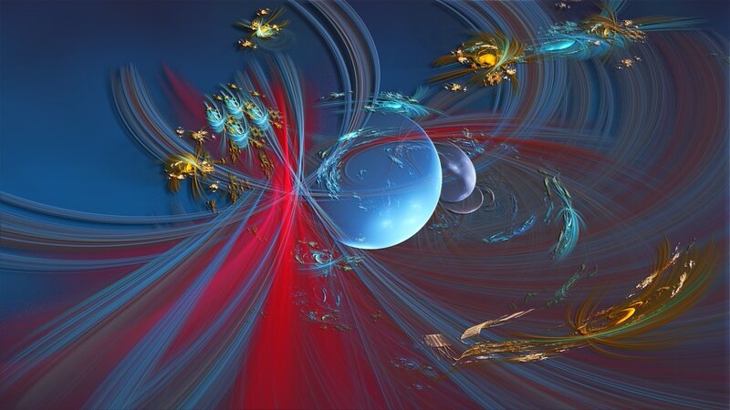 Fractal Space Scene