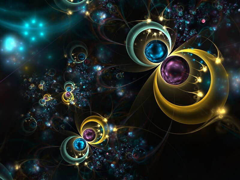 Fractal Space Spheres — Black