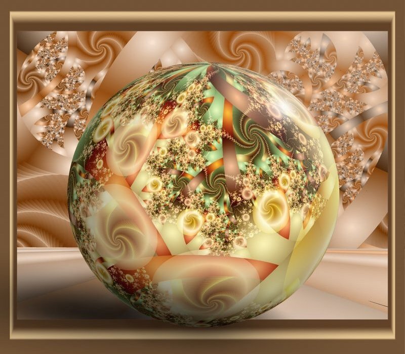 Fractal Sphere in Frame