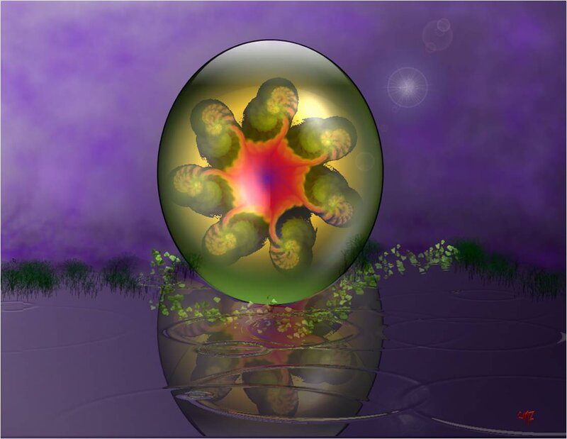 Fractal Sphere in Water