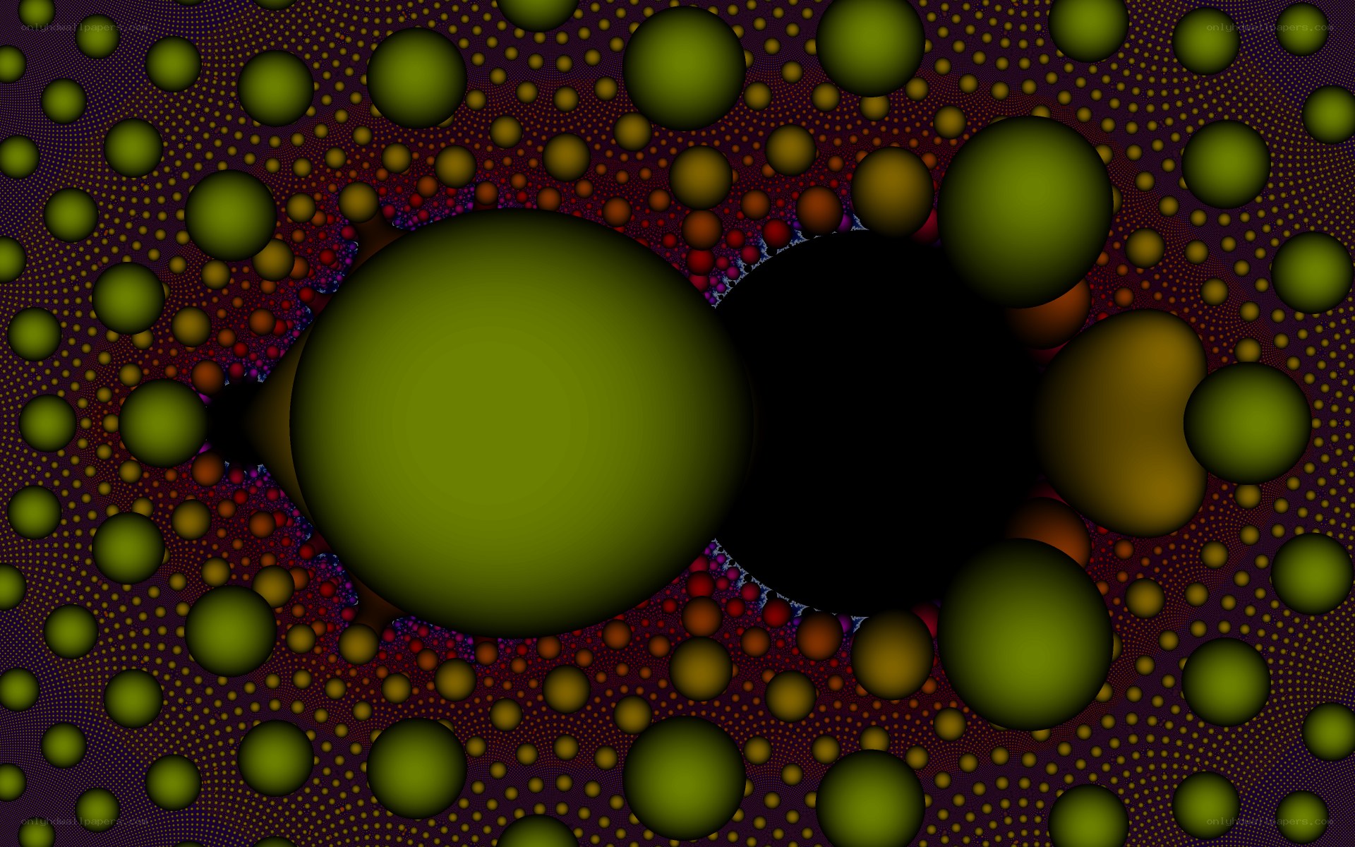 Fractal sphere pattern