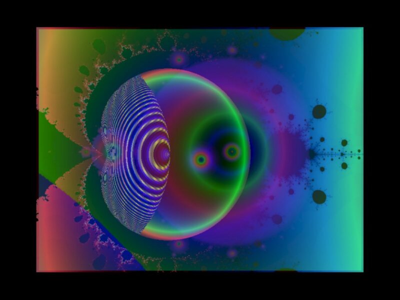 Fractal Sphere Pattern — Green