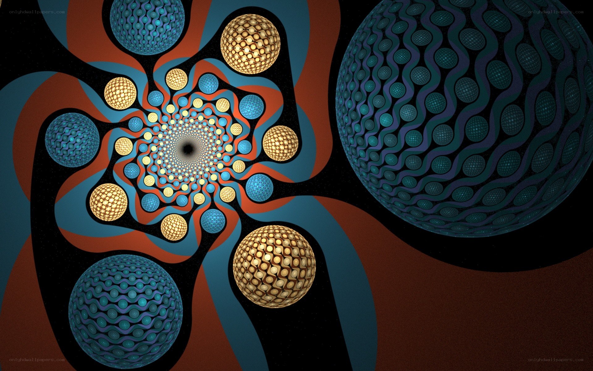 fractal sphere spiral