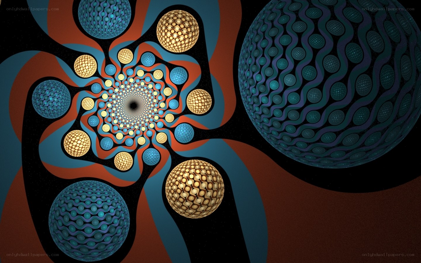 fractal sphere spiral
