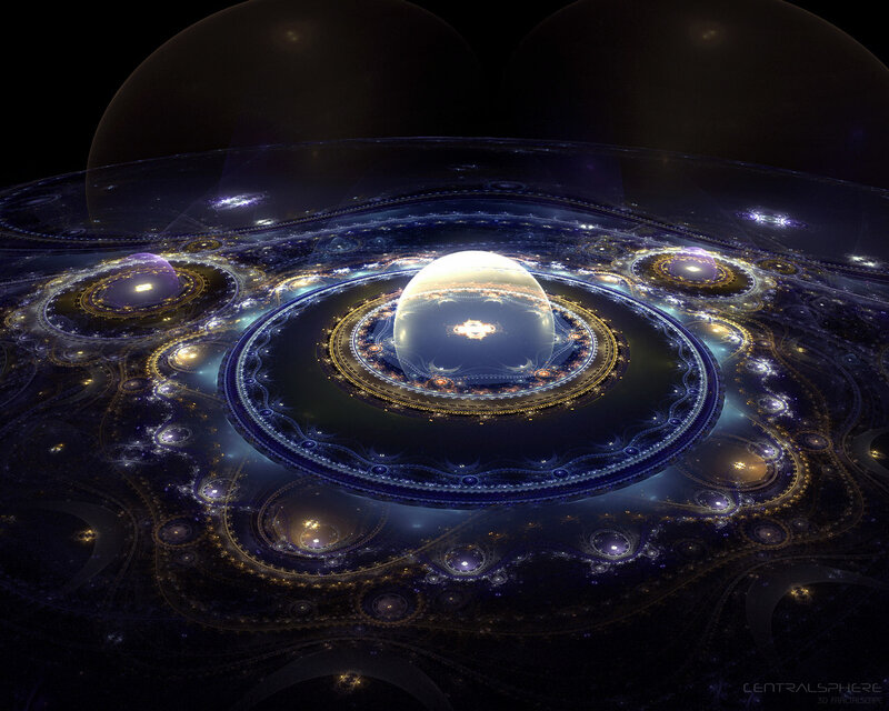 Fractal Sphere Structure — Blue