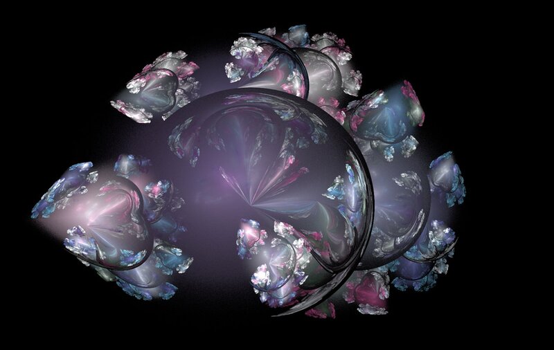 Fractal Sphere Structure — Purple