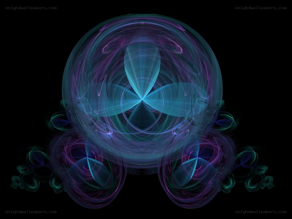 fractal sphere with glowing patterns