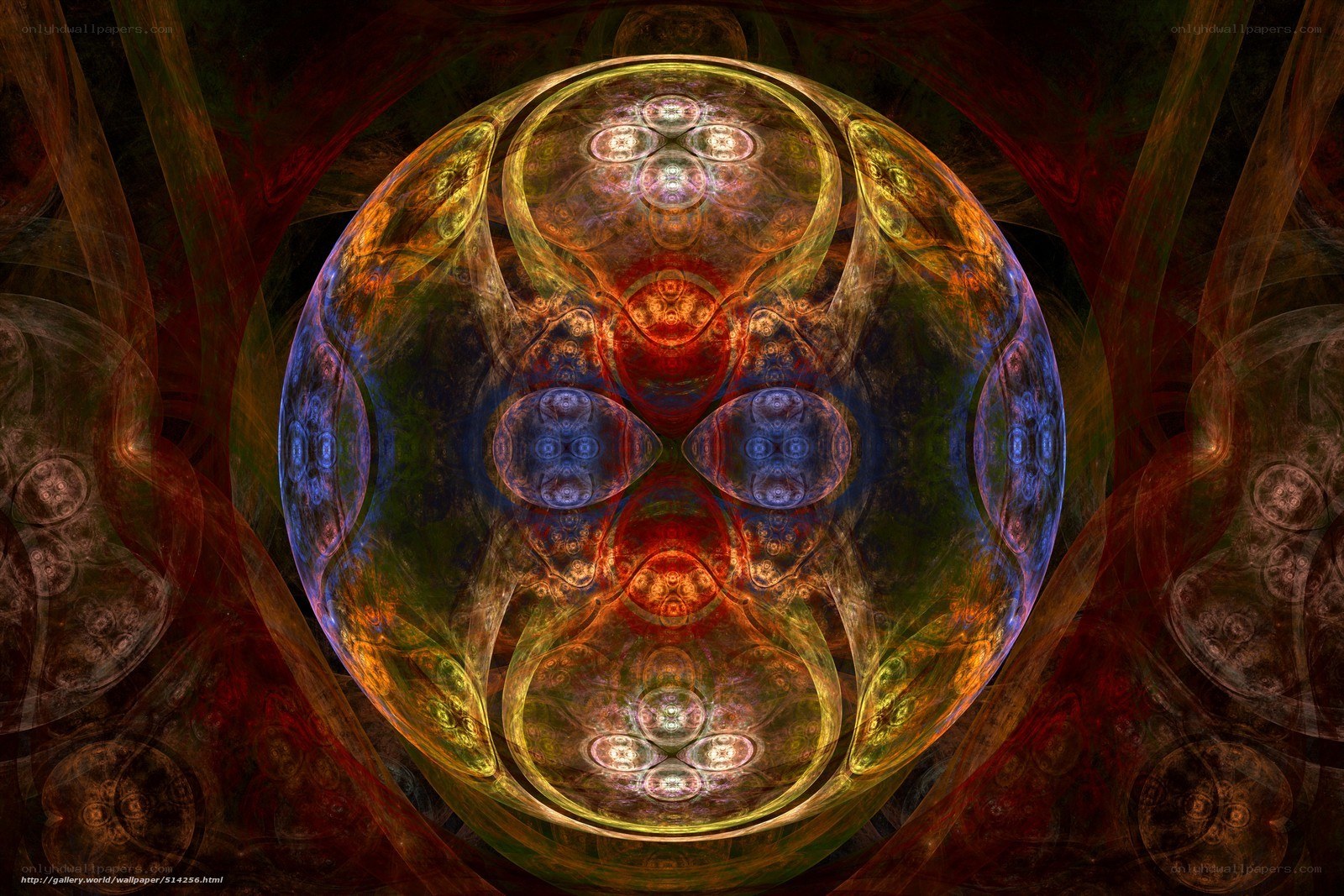 Fractal sphere with intricate patterns