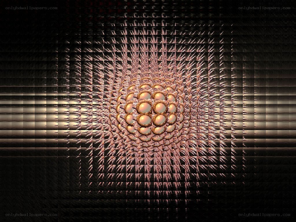 Fractal sphere with radial spikes