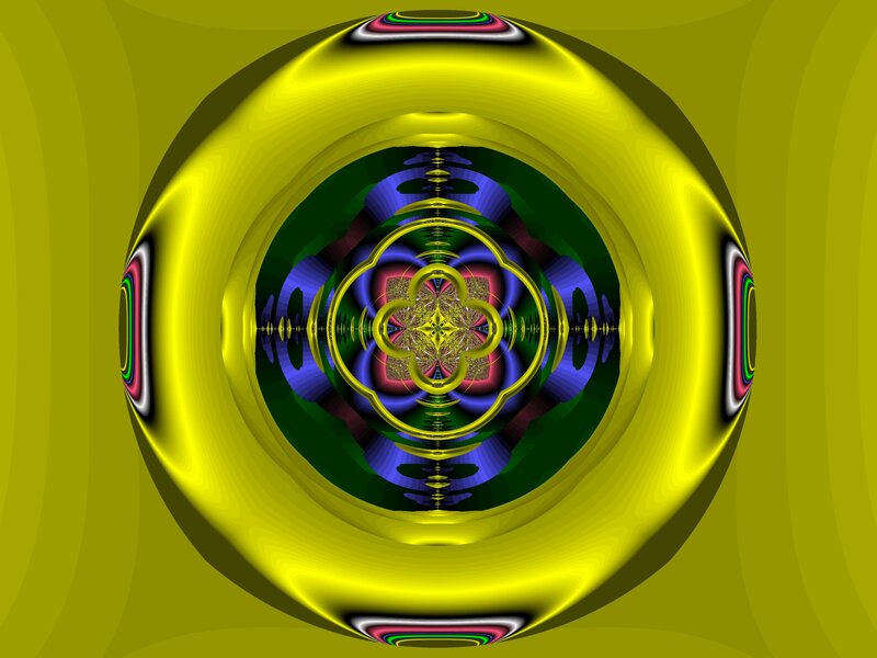 fractal sphere with vibrant colors