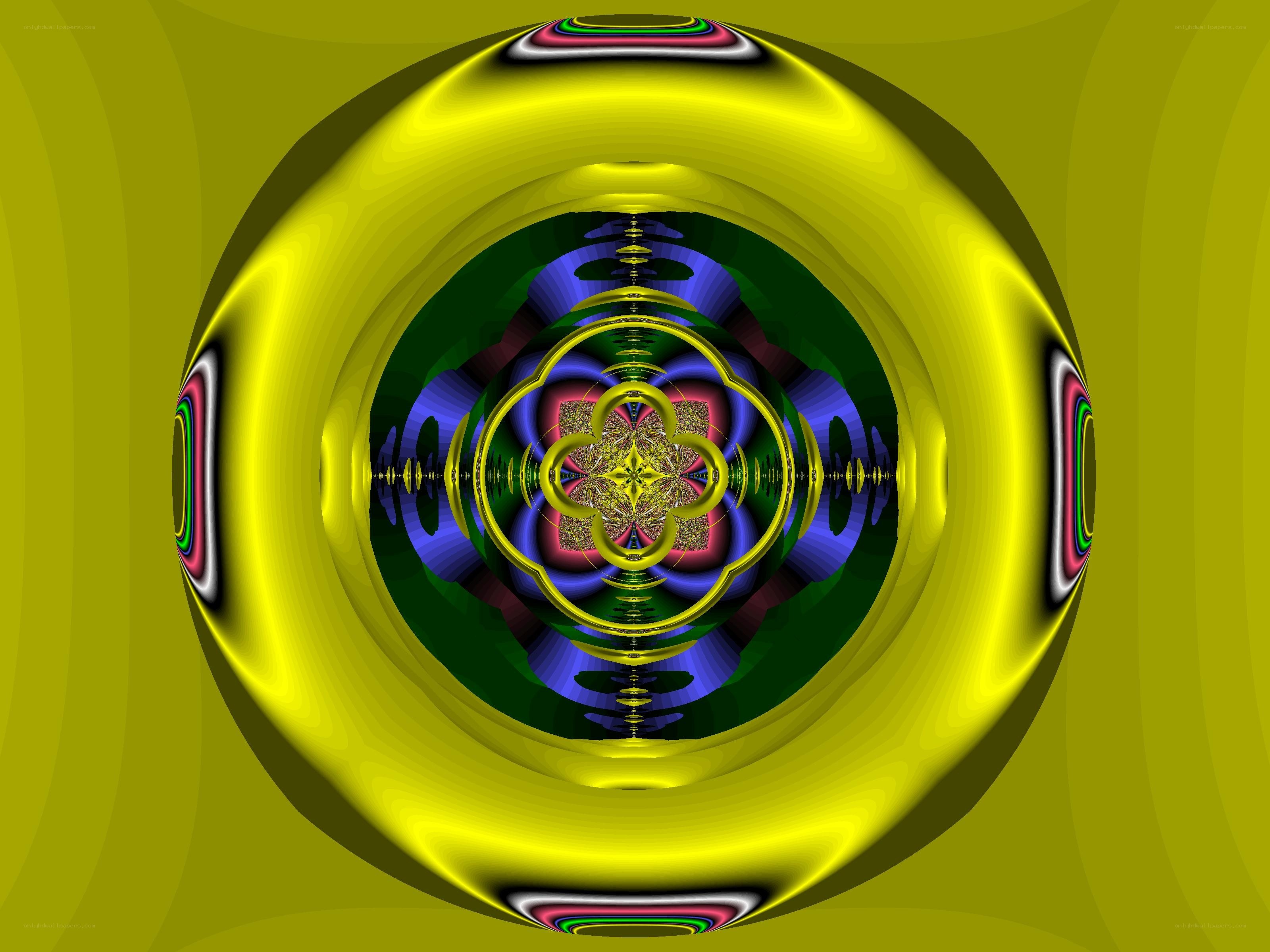 fractal sphere with vibrant colors