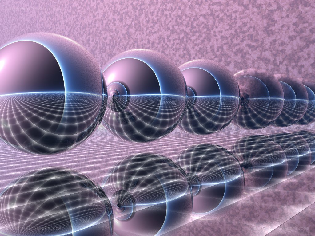 Fractal spheres in a grid