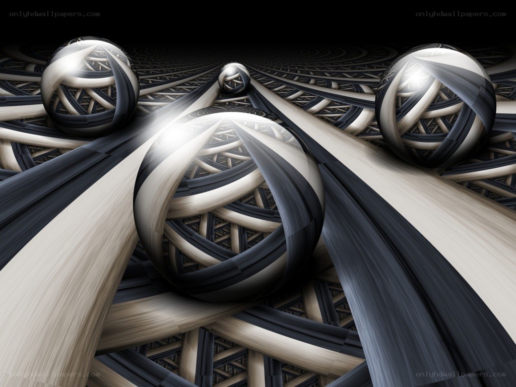 Fractal spheres in a tunnel
