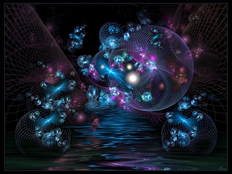 fractal spheres in cosmic space