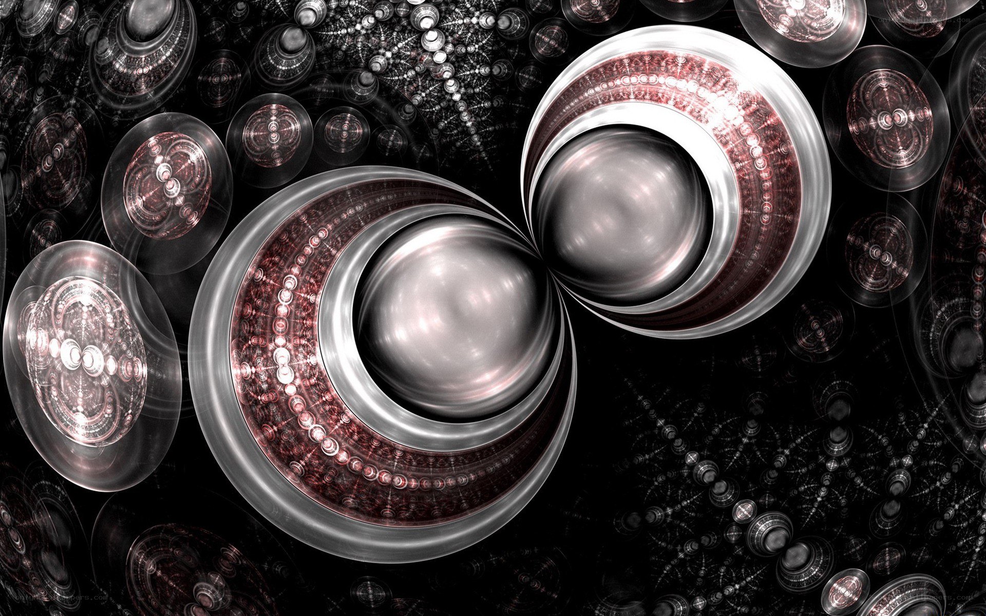 fractal spheres in dark space