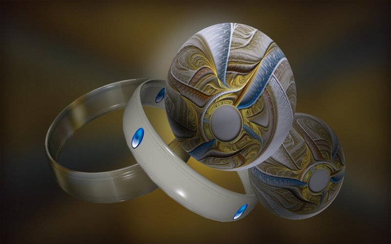Fractal Spheres with Rings