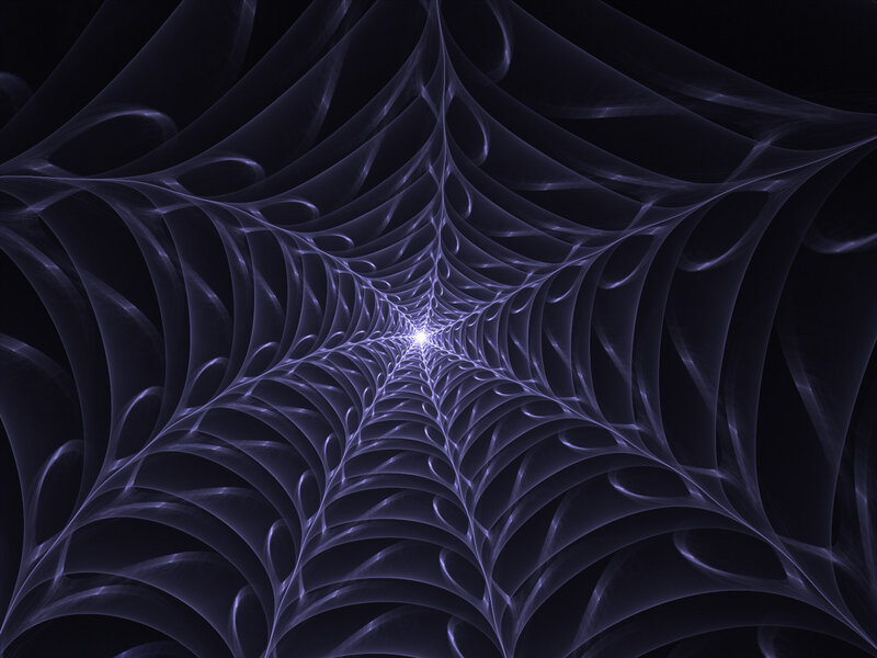 fractal spiderweb tunnel