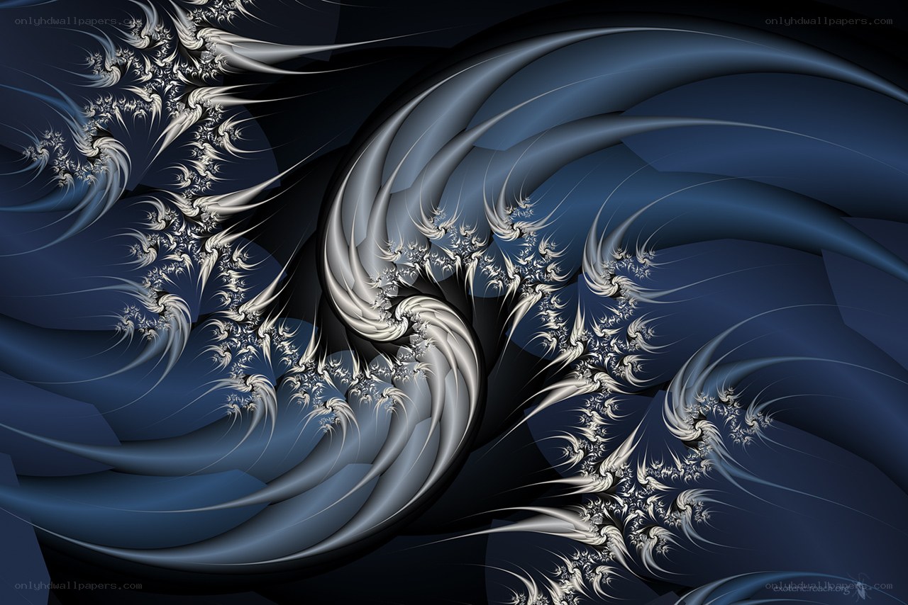 Fractal spiral abstract art