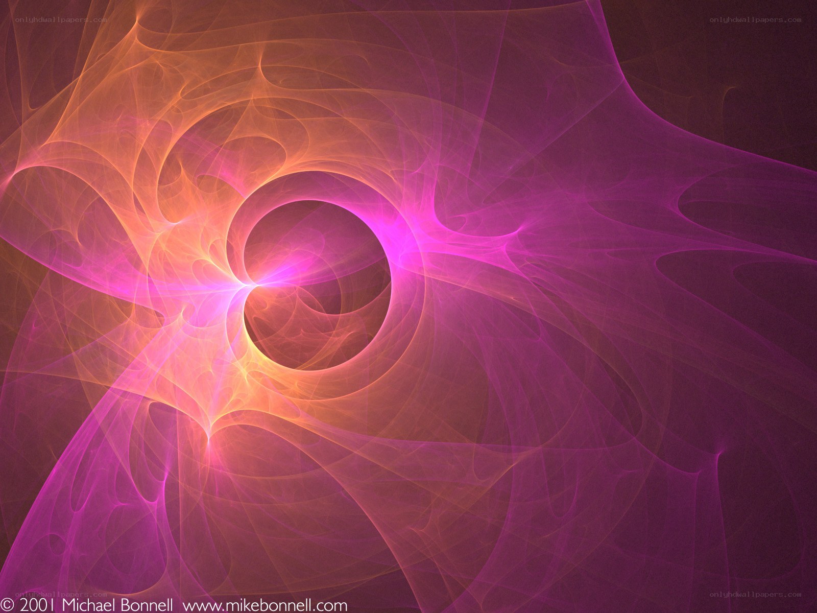 Fractal spiral abstract art