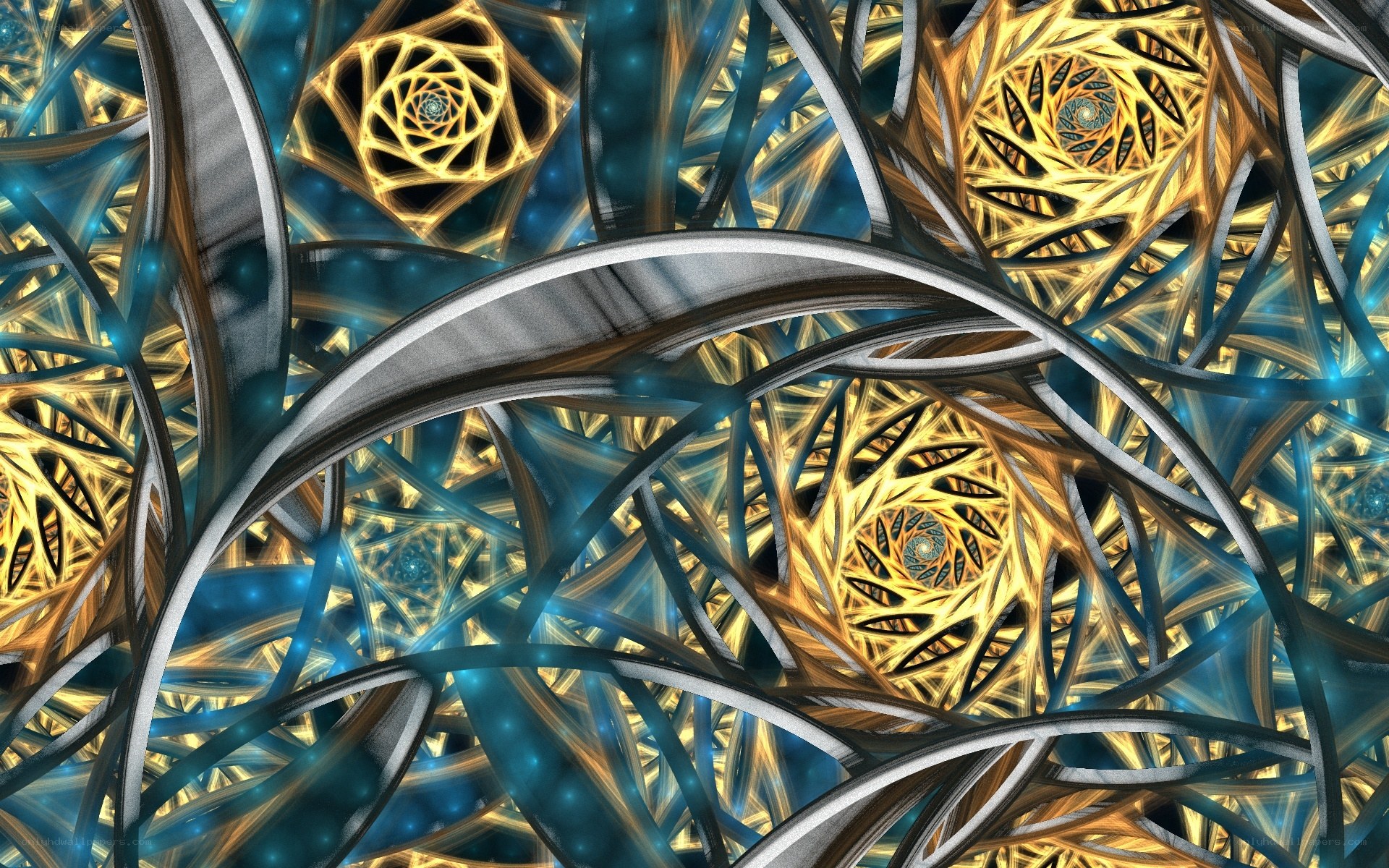 fractal spiral abstract art