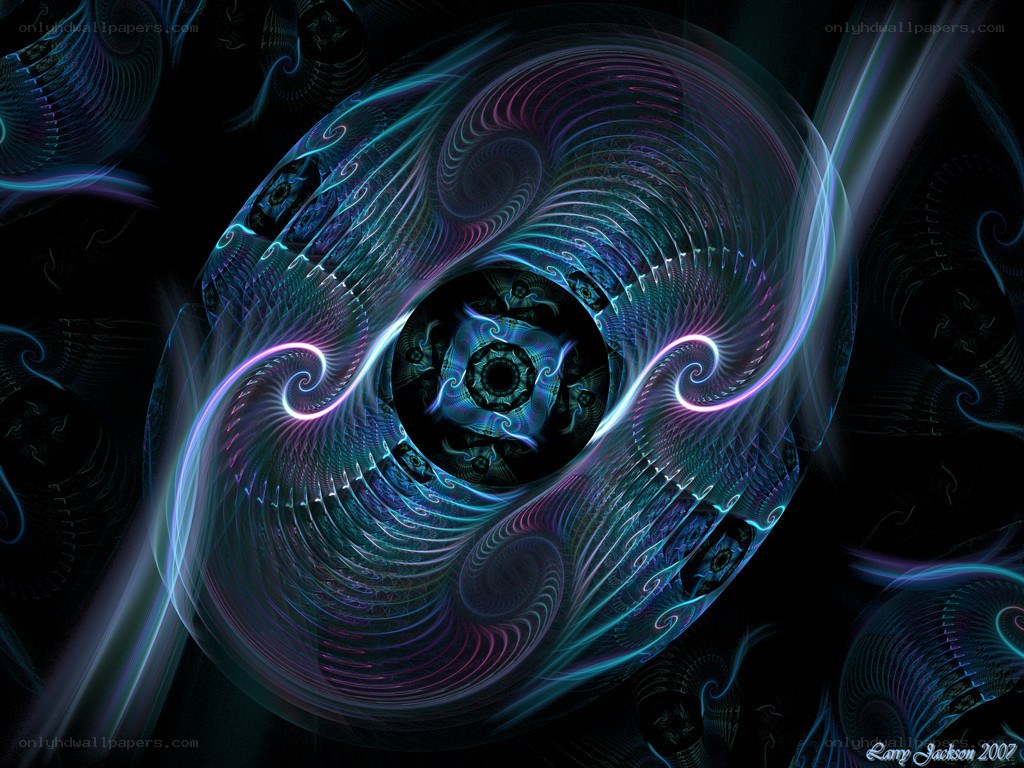 fractal spiral abstract art