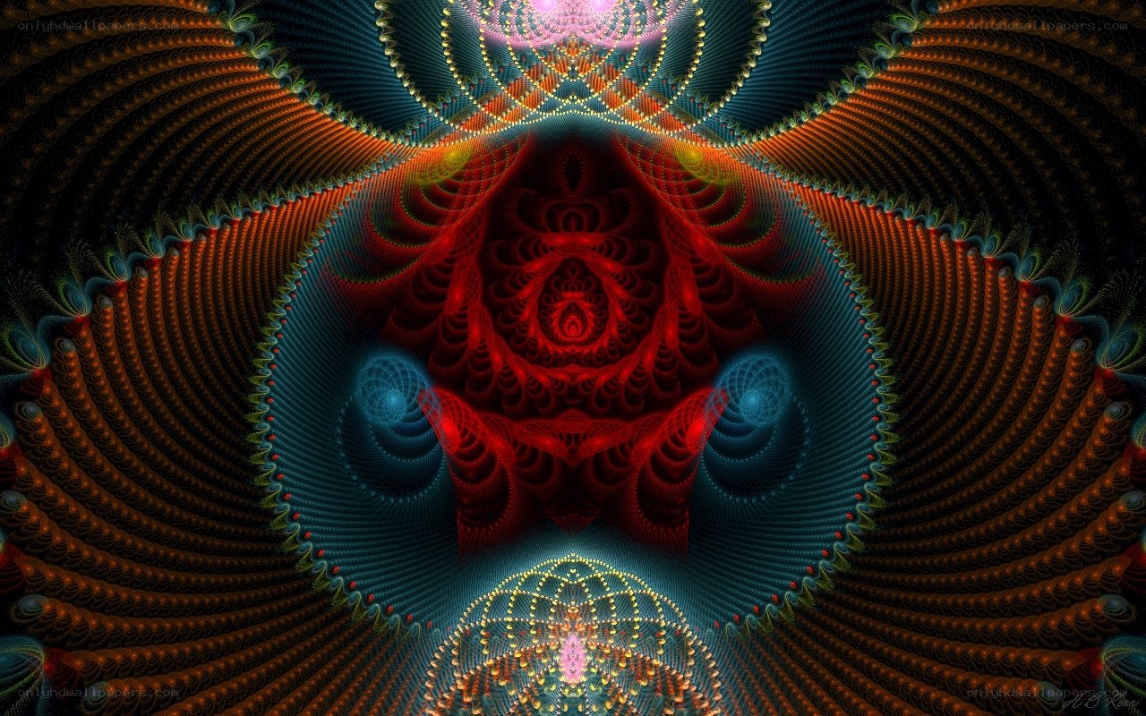 Fractal spiral abstract art