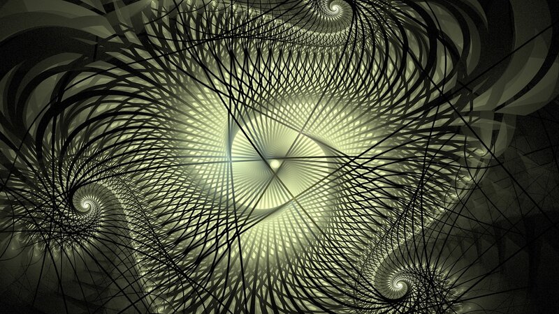 Fractal spiral abstract art