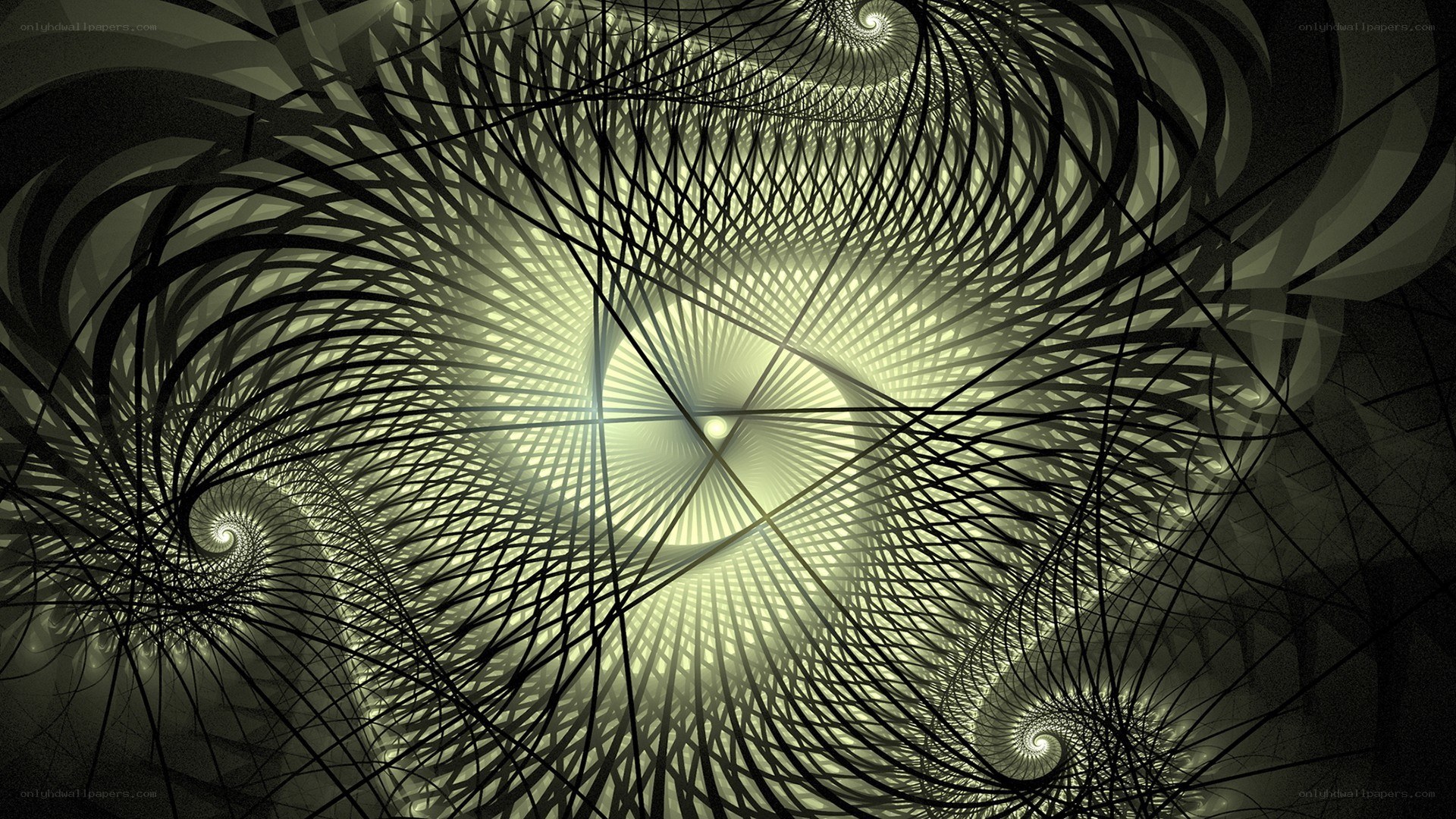 Fractal spiral abstract art