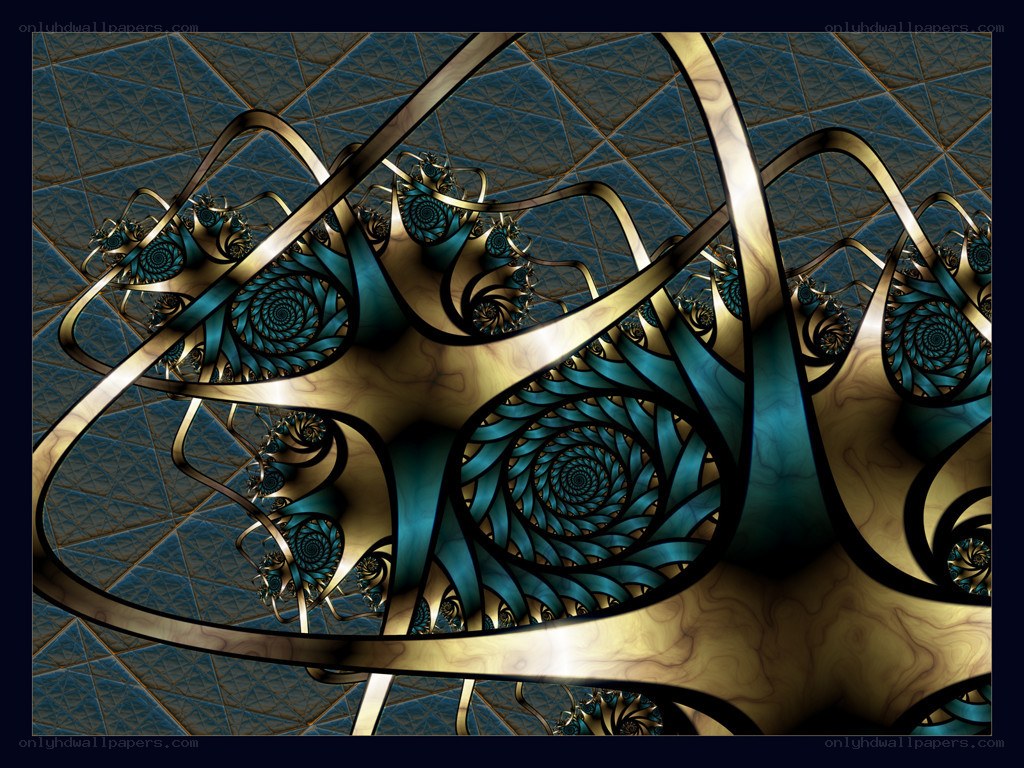 Fractal spiral art