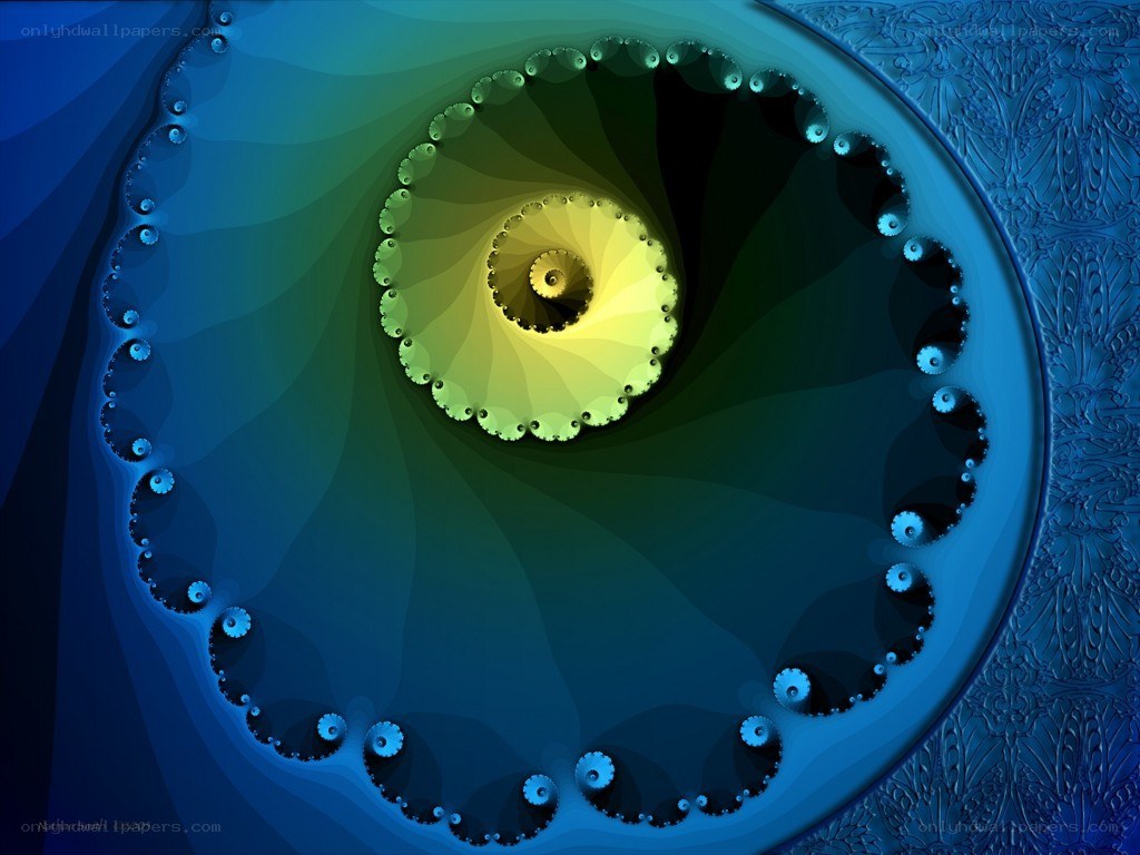 Fractal spiral artwork